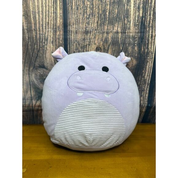 Squishmallow Hanna the Hippo Purple Plush Toy Medium 12" Washable - Picture 1 of 5